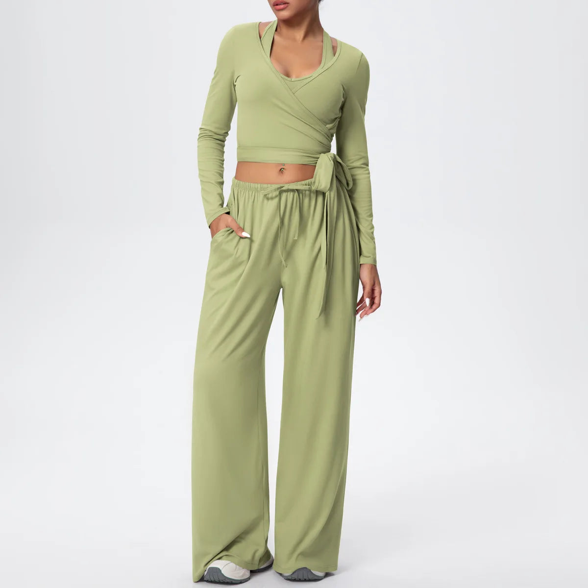 Pear Green 3-Piece Athleisure Set