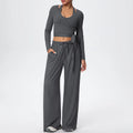 Space Gray 3-Piece Athleisure Set