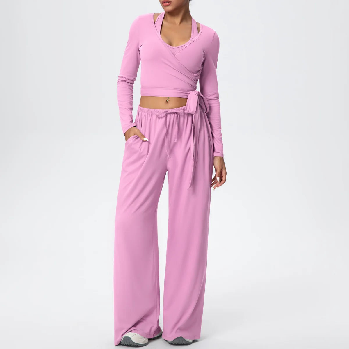 Baby Pink 3-Piece Athleisure Set