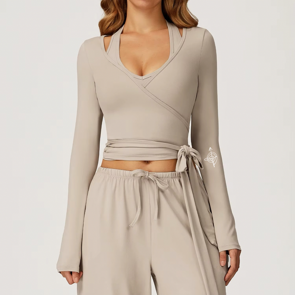 Linen Brown 3-Piece Athleisure Set