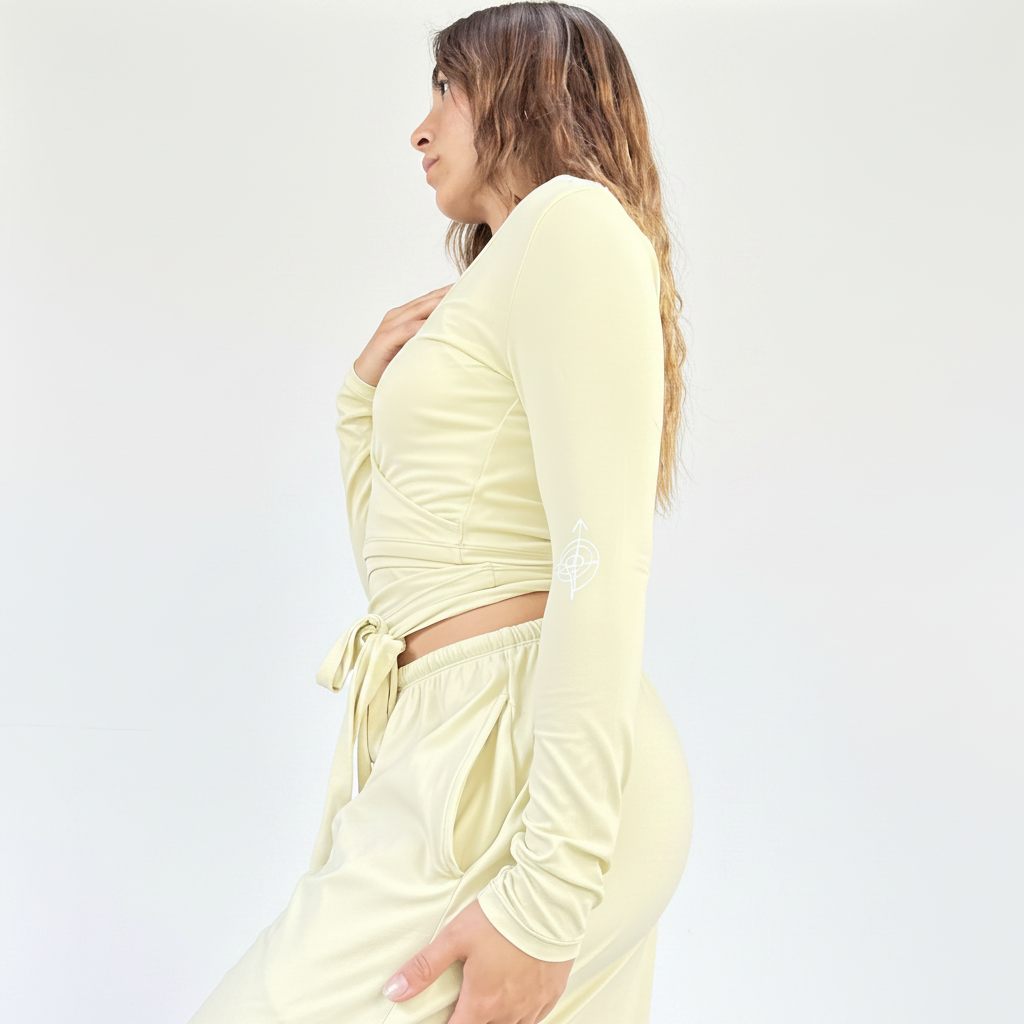Pastel Yellow 3-Piece Athleisure Set
